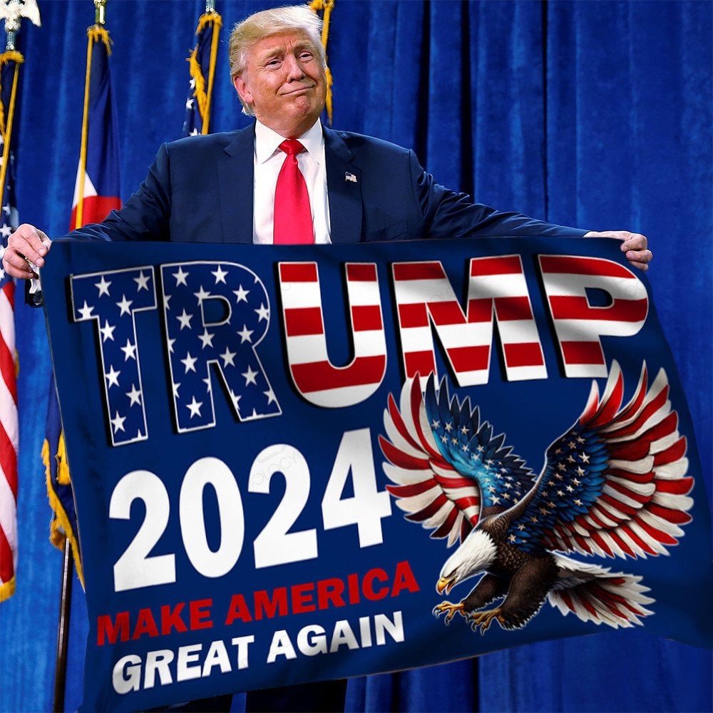 Trump Bazooka Make America Great Again 12x18 Double Sided Flag ROUGH