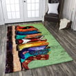 Cowboy Boots Rectangle Rug Home Decor for Bedroom Living Room