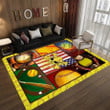 Softball Lovers Rectangle Rug Home Decor for Bedroom Living Room