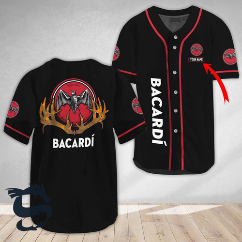 Personalized Buck Horn Bacardi Baseball Jersey