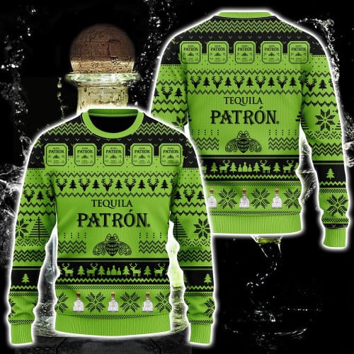 Tequila Patron Ugly Christmas Sweatshirt Hoodie All Over Printed, The perfect gift for the holidays