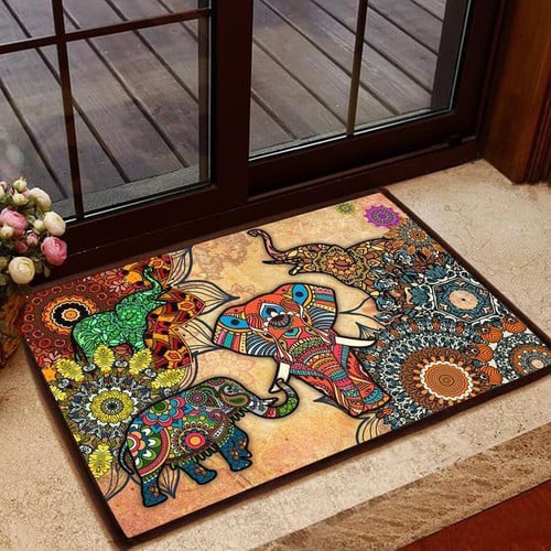 Amazing Elephant Easy Clean Welcome DoorMat - A Great Gift for Home Decor