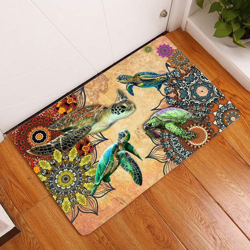 Amazing Turtle Easy Clean Welcome DoorMat - A Great Gift for Home Decor