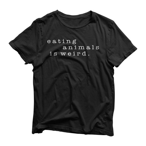 Eating Animals Is Weird Vegan Gift Vegetarian T Shirt Shirt, Hoodie, Tanktop for Mens Womens Size S-5XL