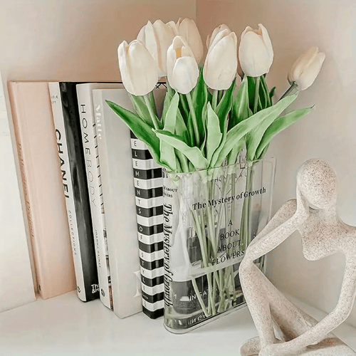 Book Transparent Acrylic Vase Clear Book Vase **Free Shipping **