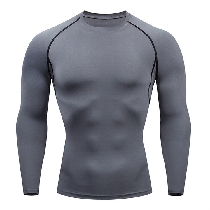 Men Workout Long Sleeve T Shirt Spring Autumn men's Gym Running Sport T-shirts Fitness Sportswear Outdoor Tops For men Clothes
