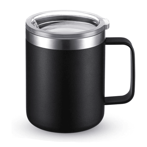 Stainless Steel Coffee Mug with Handle and Lid Insulated Travel - Tumblers  and more Gift Shop and Boutique