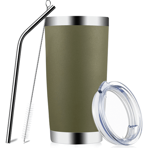 Tumbler Stainless Steel Cups with Lid and Straw - Tumblers and more Gift  Shop and Boutique