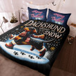 Cute Dachshund Christmas Bedding Set