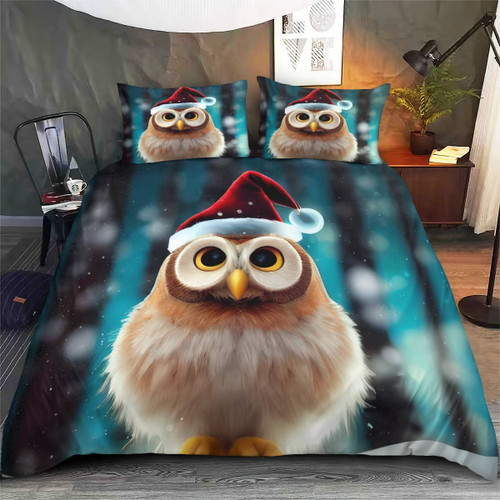 Owl Christmas bedding set5