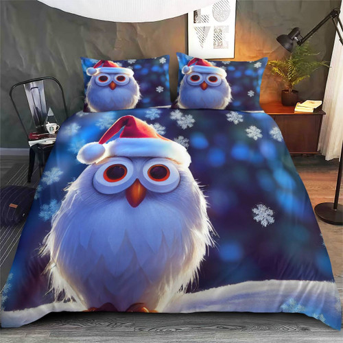 Owl Christmas bedding set7