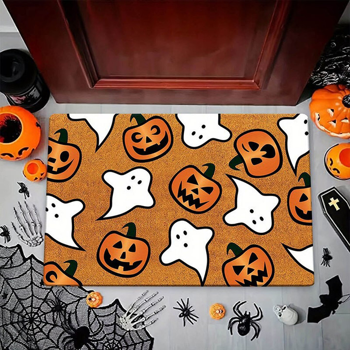 Halloween Funny Doormat Horror Ghost Rug Festivals Decorative Carpet Bathroom Rug Mats There'S Some Horrors In This House