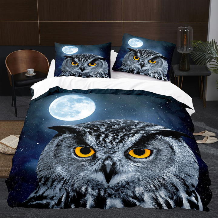 Owl Premium Duvet Bed Cover Set