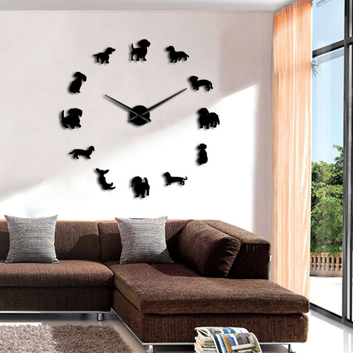 Dachshund 3D Wall Clock