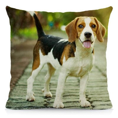 Cute Beagle Cushion Pillow Cover