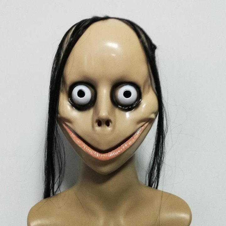 Cosplay Horror Momo Halloween Plastic Mask Adult Bewitch Scare Spooky Party Mask