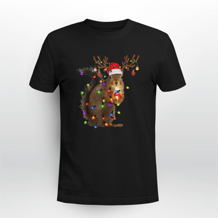Squirrel christmas t-shirt