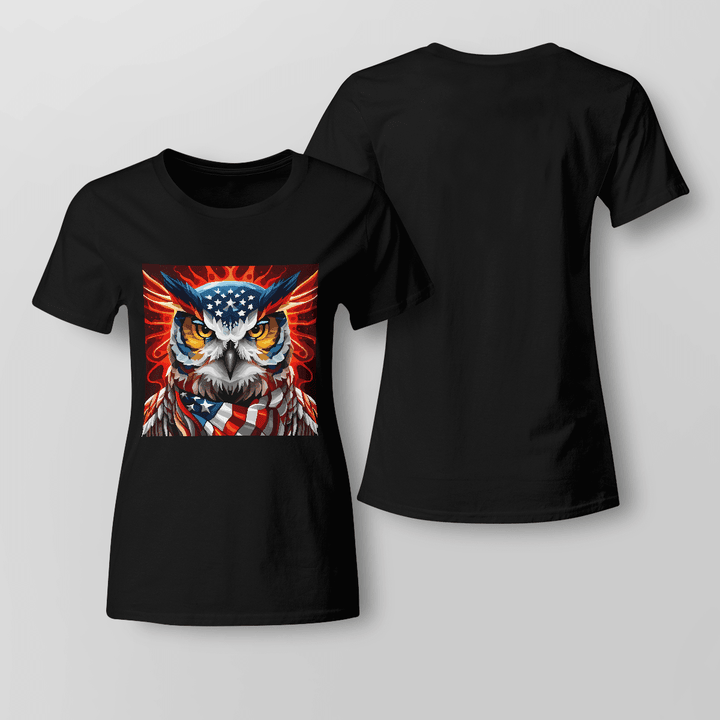 Owl Independence Day T-shirt.