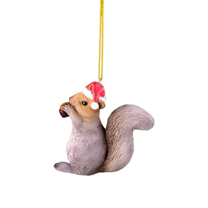 Squirrel Christmas Tree Pendant