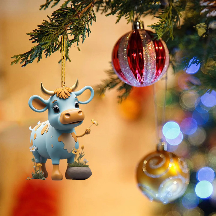 Cow Shape Party New Year Christmas Tree Decoration