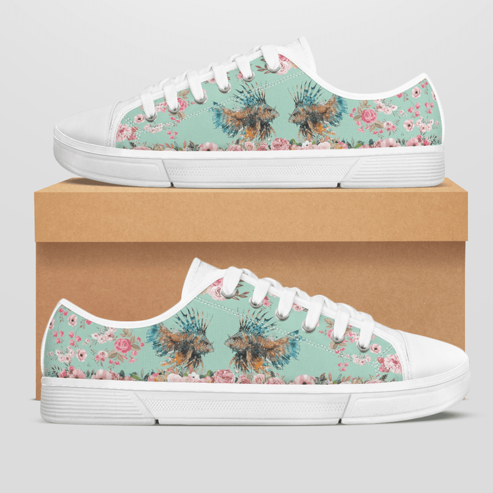 LIONFISH FLOWER STYLE LOW TOP SHOES