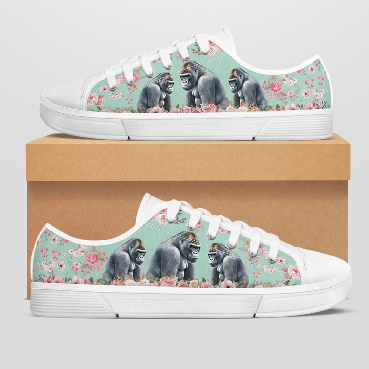 GORILLA FLOWER STYLE LOW TOP SHOES