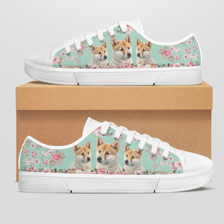KOREAN JINDO FLOWER STYLE LOW TOP SHOES