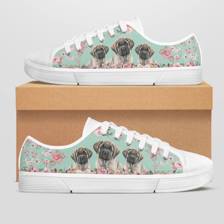 MASTIFF FLOWER STYLE LOW TOP SHOES