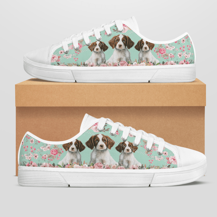 BRITTANY FLOWER STYLE LOW TOP SHOES
