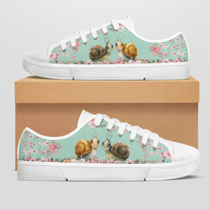 SNAIL FLOWER STYLE LOW TOP SHOES