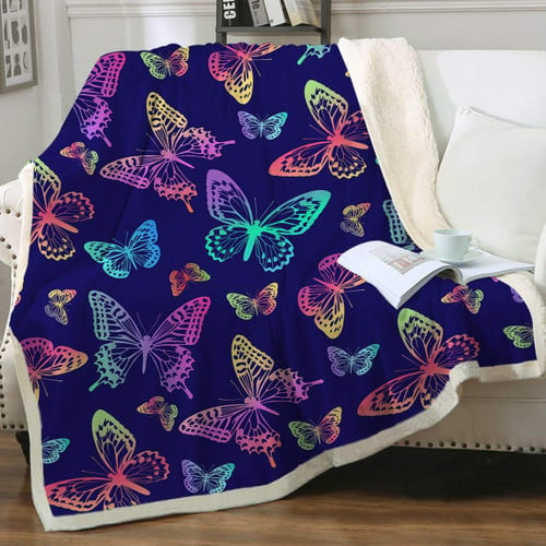 Butterfly Sherpa Blanket