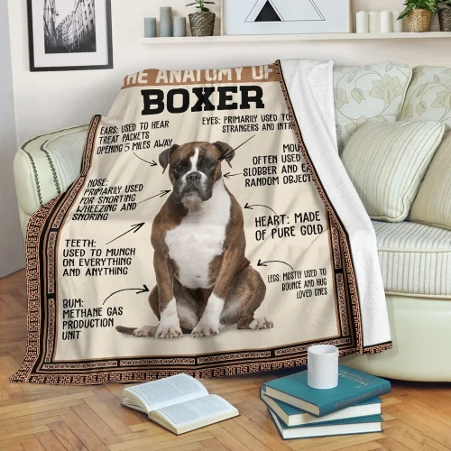Boxer Sherpa Blanket
