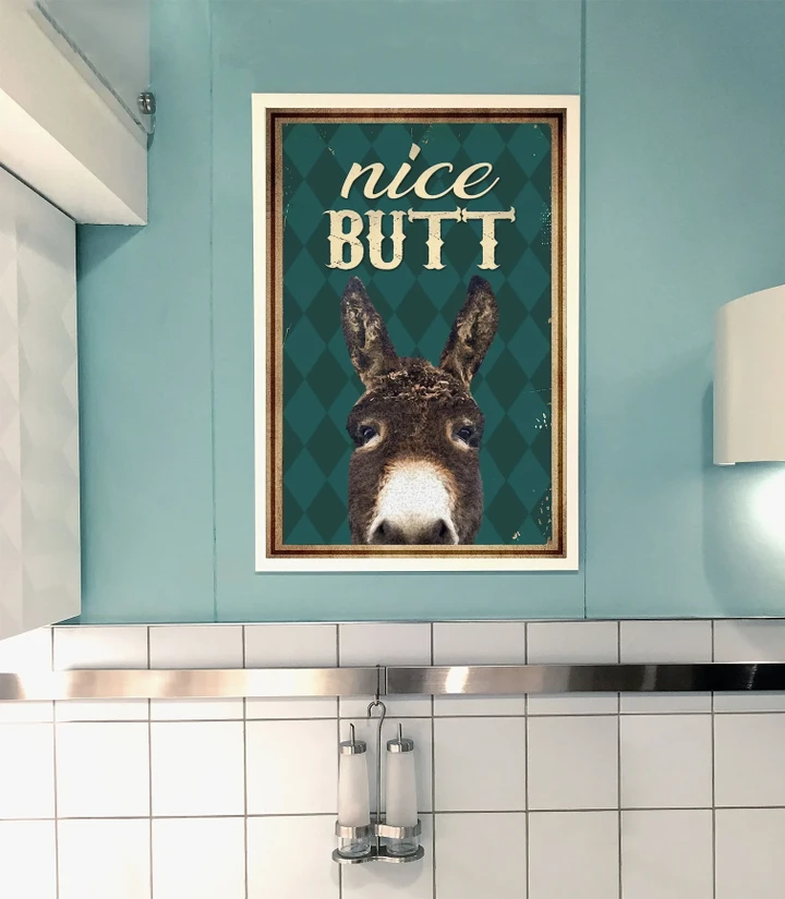 Donkey Poster Canvas