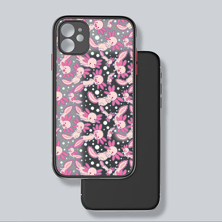 Axolotl cute cartoon animal Phone Case matte transparent For iphone 7 8 11 12 13 plus mini x xs xr pro max cover