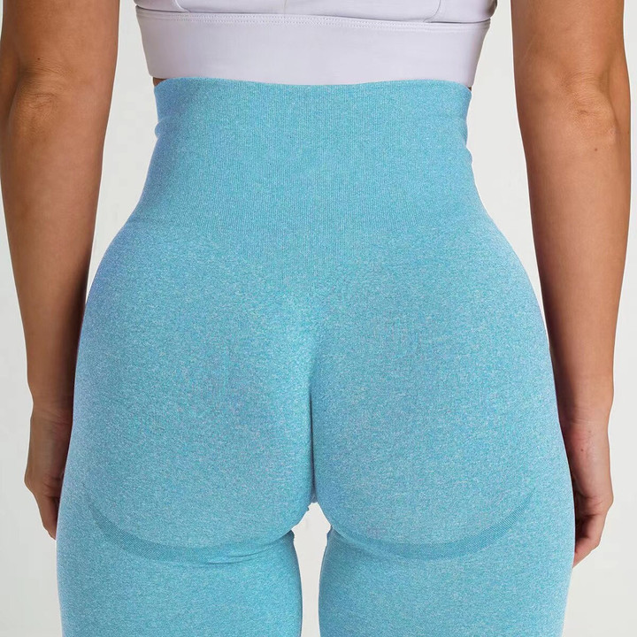 Peach Buttocks Fitness Leggings Women's Gym Sports Tight Running Shorts Hip Three-point Pants High Waist Seamless Yoga Shorts