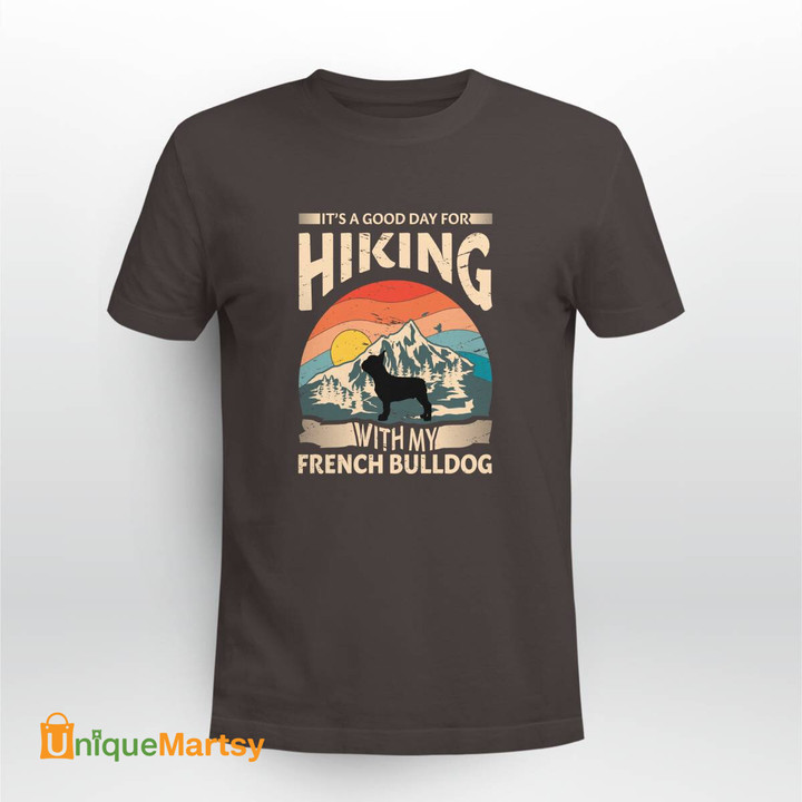  French Bulldog Dog Hiking design suitable for t-shirts, mugs, posters, sticker