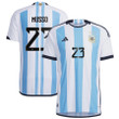 Argentina National Team 2022-23 Qatar World Cup Juan Musso #23 White Home Men Jersey - New