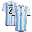 Argentina National Team 2022-23 Qatar World Cup Juan Musso #23 White Home Men Jersey - New