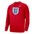 England National Team Fleece Pullover Sweatshirt - Red