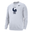 France National Team Fleece Pullover Sweatshirt - White