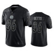 Jerome Bettis 36 Pittsburgh Steelers Black Reflective Limited Jersey - Men