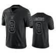 Josh Jacobs 8 Las Vegas Raiders Black Reflective Limited Jersey - Men