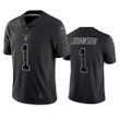 Tyron Johnson 1 Las Vegas Raiders Black Reflective Limited Jersey - Men