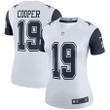 Amari Cooper 19 Dallas Cowboys Women's Color Rush Legend Player Jersey - White