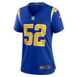 Khalil Mack 52 Los Angeles Chargers Women's Alternate Game Jersey - Royal