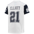 Ezekiel Elliott 21 Dallas Cowboys Youth Alternate Game Jersey - White