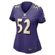 Ray Lewis 52 Baltimore Ravens Women's Game Jersey - Purple