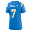 Gerald Everett 7 Los Angeles Chargers Women's Player Game Jersey - Powder Blue