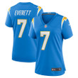 Gerald Everett 7 Los Angeles Chargers Women's Player Game Jersey - Powder Blue