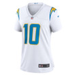 Justin Herbert 10 Los Angeles Chargers Women's Game Jersey - White